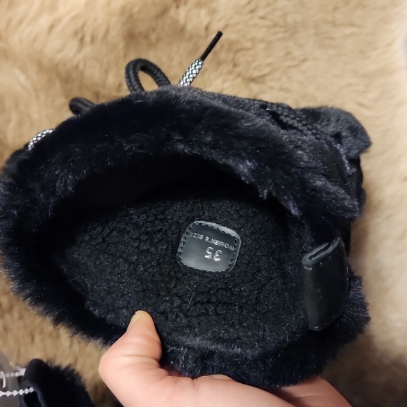 HOGAN ANKLE BOOTS WOMEN ECO FUR BLACK new fashion - Picture 12 of 16